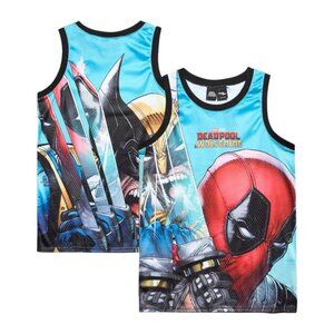 Deadpool & Wolverine Chalk Line Homage Venice Basketball Jersey MSRP $100